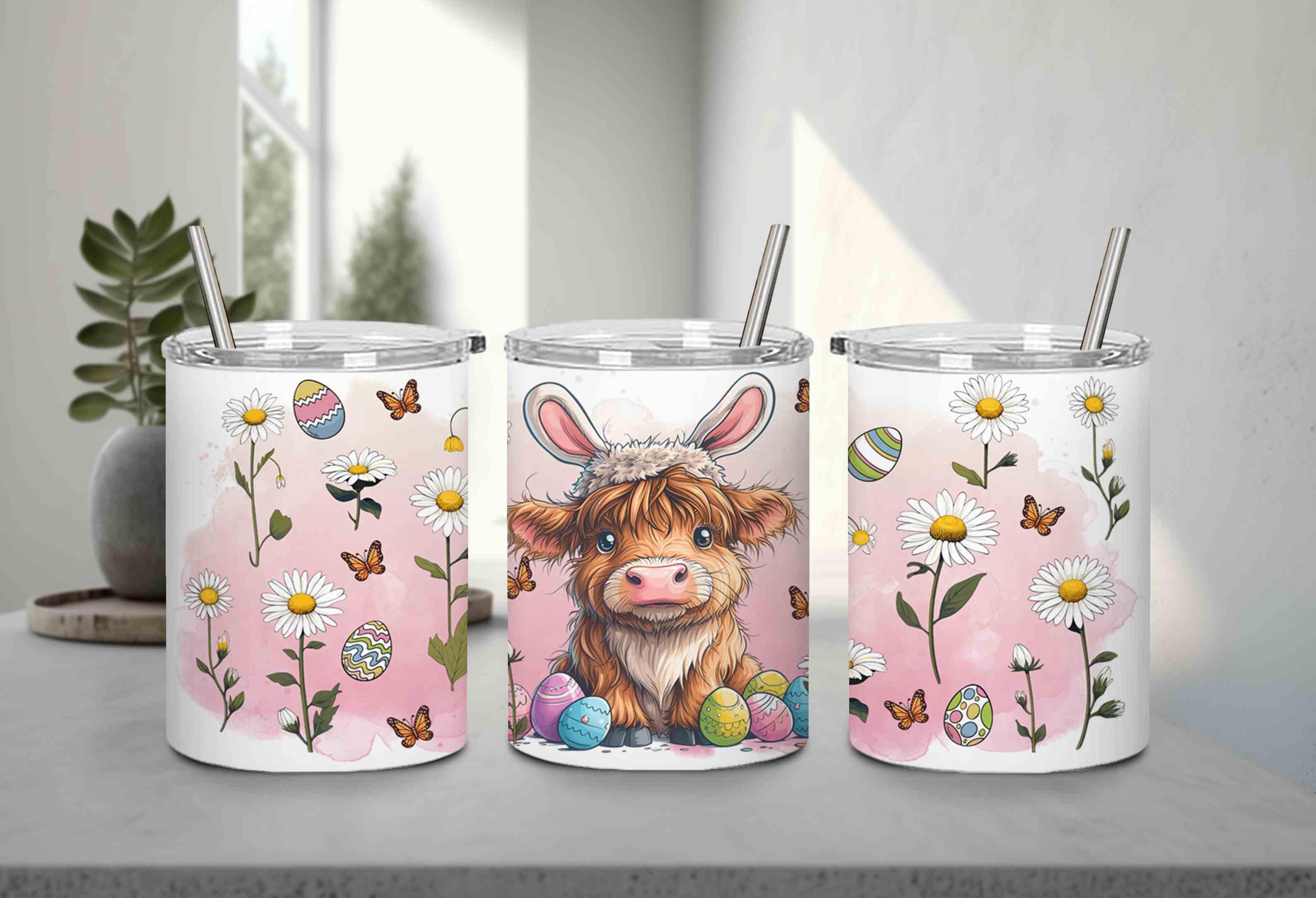 Highland Cow Easter-10403